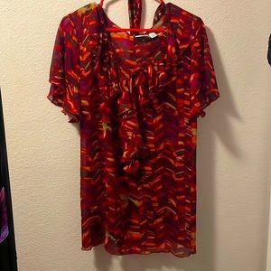 Firey top with belt